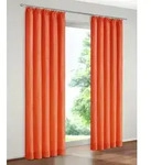 Wirth Vorhang Warnow (1 St), Kr&auml;uselband, blickdicht, Chenille, 270 g/m2 orange 132