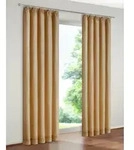 Wirth Vorhang Warnow (1 St), Kr&auml;uselband, blickdicht, Chenille, 270 g/m2 gelb 132 cm