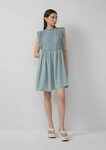 QS Minikleid Kleid Kurzes Kleid mit Spitzenoberteil