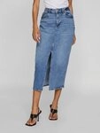Vila Jeansrock VIJAF HW MIDI DENIM SKIRT-NOOS