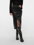 Vero Moda Lederimitatrock VMVERI HR CALF PL SKIRT NOOS Lederimitat, mit...