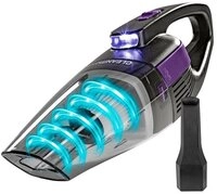 CLEANmaxx Akku-Handstaubsauger kabel- & beutellos - mit EPA-Filter & LED-Licht,