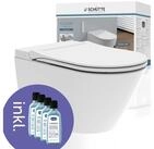 Sch&uuml;tte Dusch-WC CESARI Premium, wandh&auml;ngend, Abgang waagerecht, Komplett-Set,