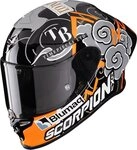 Scorpion Exo Motorradhelm EXO-R1 Evo Air Racing # 1 Replica Aron FIM Helm,
