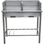 J&uuml;rgen Westerholt GmbH Holzkohlegrill Edelstahl Grilltisch Holzkohle-Grill f&uuml;r