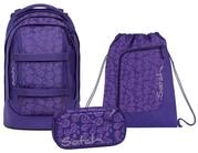 Satch Schulranzen Schulrucksack-Set PACK Bright Faces 3-teilig (3-teilig),