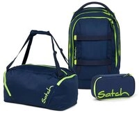 Satch Schulrucksack Pack (3tlg, inkl. Schlamperbox und Sporttasche)