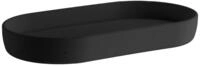 Smedbo Seifenschale BB570 FREE, Schwarz, mit Rand, Kunststoff, Breite: 18 cm
