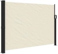vidaXL Seitenmarkise Sichtschutz Windschutz Ausziehbar Creme 140x600 cm