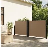 vidaXL Markise Seitenmarkise Ausziehbar Taupe 140x600 cm