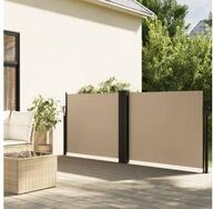 vidaXL Markise Seitenmarkise Ausziehbar Beige 120x1000 cm