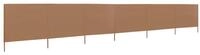 vidaXL Sonnensegel, 6-teiliges Windschutzgewebe 800 x 160 cm Taupe