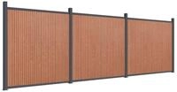 vidaXL Gartenzaun, Zaunelement Braun 526x186 cm WPC
