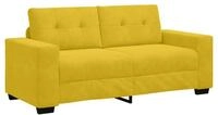 vidaXL Sofa Zweisitzer-Sofa Gelb 180x77x82 cm Samt, 1 Teile