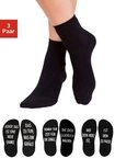 Arizona Kuschelsocken Damensocken Spr&uuml;chesocken (Packung, 3-Paar, Gr. 35-38 bis