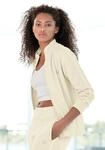 Sweatjacke LASCANA ACTIVE, Damen, Gr. XS (32/34), beige, Interlock, Obermaterial: 60%