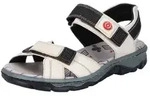 Rieker Sandale, Sommerschuh, Outdoorschuh, Keilabsatz, in Trekking-Optik beige 36 EU