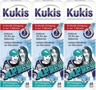 Kukident Kukis Zahnspangenreiniger Reinigungstabletten (Spar-Pack, [3-St. Entfernt