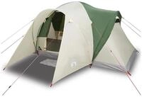 vidaXL Kuppelzelt Kuppel-Familienzelt 6 Personen Gr&uuml;n Wasserdicht, Personen: 6 (1