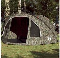 vidaXL Kuppelzelt NA Zelt Campingzelt Angelzelt 4 Personen Tarnmuster...
