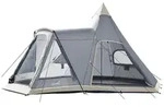 Skandika Tipi-Zelt Tipi Hetta 460 Protect Plus (grau/beige), Personen: 6, 2-3 m