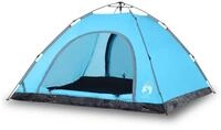vidaXL Hauszelt, Campingzelt 5 Personen Blau Quick Release