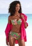 LASCANA B&uuml;gel-Bandeau-Bikini-Top Malia, mit tropischem Print