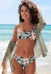 LASCANA Bustier-Bikini-Top Salsa, mit tollem Blumenprint