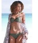 LASCANA Bikini-Hose Italy mit seitlichen Bindeb&auml;ndern gr&uuml;n 36