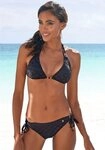 LASCANA Triangel-Bikini-Top Omara, mit Lochstickerei