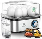 KESSER Eierkocher inkl. Messbecher mit Eipick und Omlettschalen, Bis 8 Eier,...
