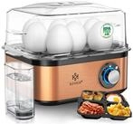 KESSER Eierkocher inkl. Messbecher mit Eipick und Omlettschalen, Bis 8 Eier,...