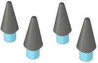 Paperlike Displayschutzfolie Pencil Tips - 4PK Grey
