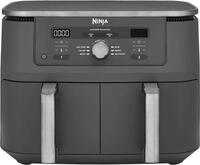 NINJA Hei&szlig;luftfritteuse Ninja MAX 6-in-1 Dual Zone Air Fryer 9.5L DZ400EU,...