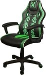 Phoenix Gaming-Stuhl (1 St), gr&uuml;ne Absetzungen, Racing Chair