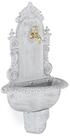 relaxdays Gartenbrunnen XL Wandbrunnen antik, 44 cm Breite, Wasserbecken BxT:...