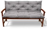 Beautissu Bankauflage Flair BR Bankauflage Hellgrau, 100x50x50cm, Sitzkissen...
