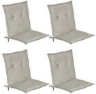 Beautissu Sitzauflage 4er Set Niedriglehner Auflage Loft NL, 100x50x6cm,...