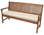 Beautissu Bankauflage Bankauflage Base BK, 150x48x5cm, Natur, waschbare...