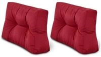 Beautissu Palettenkissen 2X R&uuml;ckenkissen Palettenkissen Outdoor Eco Style,...
