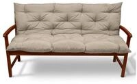 Beautissu Bankauflage Flair BR Bankauflage Natur, 100x50x50cm, Sitzkissen f&uuml;r