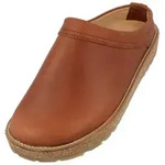 Haflinger Travel Classic Eleganter Clog aus Leder mit Korkfu&szlig;bett und Gummisohle