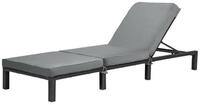 SVITA Gartenliege PEACH, 1 St., Gartenliege, Polyrattan, Lounge Design, Garten