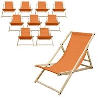 ECD Germany Gartenliege Holz Liegestuhl Beachstuhl klappbarer Strandstuhl...