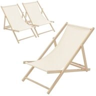 ECD Germany Gartenliege Holz Liegestuhl Beachstuhl klappbarer Strandstuhl...