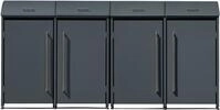 WESTMANN M&uuml;lltonnenbox Moderna 4, Platz f&uuml;r 4 M&uuml;lltonnen je 240 L, BxHxT: