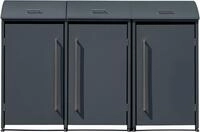 WESTMANN M&uuml;lltonnenbox Moderna 3, Platz f&uuml;r 3 M&uuml;lltonnen je 240 L, BxHxT: