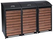 Zelsius M&uuml;lltonnenbox Zelsius M&uuml;lltonnenbox mit abgerundetem Deckel f&uuml;r drei...