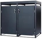 Zelsius M&uuml;lltonnenbox M&uuml;lltonnenbox mit Pflanzdach f&uuml;r zwei 120 - 240 Liter