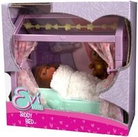 SIMBA Anziehpuppe Puppe Evi Love mit Teddy Bed Bett 105733968